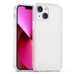 For iPhone 13 Skin Feel Frosted PC + TPU Shockproof Case with Color Button(White)