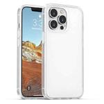 For iPhone 13 Pro Max Skin Feel Frosted PC + TPU Shockproof Case with Color Button (White)