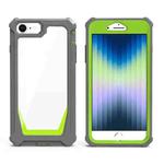 For iPhone SE 2022 / SE 2020 / 8 / 7 / 6s / 6 Stellar Space PC + TPU 360 Degree All-inclusive Shockproof Case(Dark Grey+Yellow Green)