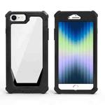 For iPhone SE 2022 / SE 2020 / 8 / 7 / 6s / 6 Stellar Space PC + TPU 360 Degree All-inclusive Shockproof Case(Black)
