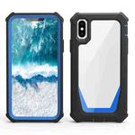 Stellar Space PC + TPU 360 Degree All-inclusive Shockproof Case For iPhone XS Max(Black Blue)