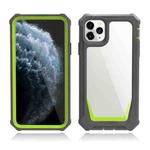 For iPhone 11 Pro Max Stellar Space PC + TPU 360 Degree All-inclusive Shockproof Case (Dark Grey+Yellow Green)