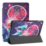 Silk Texture Colored Drawing Pattern Horizontal Flip Magnetic PU Leather Case with Three-folding Holder & Sleep / Wake-up Function For iPad 10.2 (2021/2020/2019)(Star Dream Catcher)