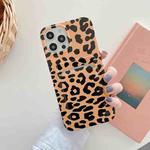 IMD Pattern TPU Case with Card Slot For iPhone 11(Brown Black Leopard)