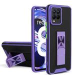 For OPPO Realme 8 / 8 Pro Dual-color Skin Feel TPU + PC Magnetic Shockproof Case with Invisible Holder(Purple)