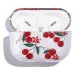 Fruit Pattern Anti-fall Wireless Earphone PC Protective Case For AirPods Pro(Cherry)