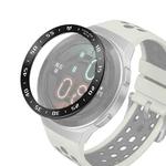 For Huawei Watch GT2e Smart Watch Stainless Steel Bezel Ring, Style:A Version Time(Black Ring White Lettering)