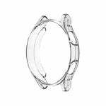 For Samsung Galaxy Watch4 Classic 42mm Electroplating Hollow Half-pack TPU Protective Case(Transparent)