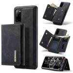 For Samsung Galaxy S20+ DG.MING M1 Series 3-Fold Multi Card Wallet  Back Cover Shockproof Case with Holder Function(Black)