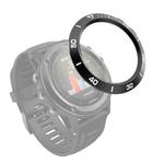 For Garmin Fenix 3/3 HR Smart Watch Steel Bezel Ring, A Version(Black Ring White Letter)