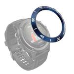 For Garmin Fenix 3/3 HR Smart Watch Steel Bezel Ring, A Version(Blue Ring White Letter)