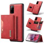 For Samsung Galaxy S20+ DG.MING M2 Series 3-Fold Multi Card Bag Back Cover Shockproof Case with Wallet & Holder Function(Red)