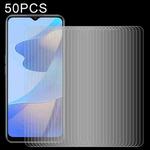 For OPPO A16 / A16S 50 PCS 0.26mm 9H 2.5D Tempered Glass Film