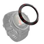 For Garmin Fenix 3/3 HR Smart Watch Steel Bezel Ring, B Version(Black Ring Red Letter)