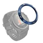 For Garmin Fenix 3/3 HR Smart Watch Steel Bezel Ring, B Version(Blue Ring White Letter)