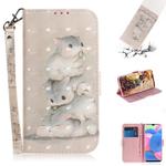 For Nokia 7.2 / 6.2 3D Colored Drawing Horizontal Flip PU Leather Case with Holder & Card Slots & Wallet(Squirrels)