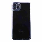 For iPhone 11 Pro Max Transparent Stepless Fine Hole Glass Protective Case 