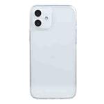 For iPhone 12 Transparent Stepless Fine Hole Glass Protective Case