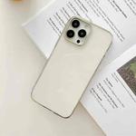 For iPhone 13 Three Sections Electroplating TPU Protective Case(Silver)