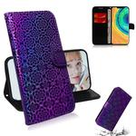 For Huawei Mate 30 Pro / 5G Solid Color Colorful Magnetic Buckle Horizontal Flip PU Leather Case with Holder & Card Slots & Wallet & Lanyard(Purple)