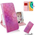 For Huawei Mate 30 Pro / 5G Solid Color Colorful Magnetic Buckle Horizontal Flip PU Leather Case with Holder & Card Slots & Wallet & Lanyard(Pink)