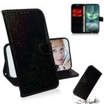 For Nokia 7.2 Solid Color Colorful Magnetic Buckle Horizontal Flip PU Leather Case with Holder & Card Slots & Wallet & Lanyard(Black)