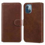 For iPhone 13 mini Classic Calf Texture PU + TPU Horizontal Flip Leather Case with Holder & Card Slots & Wallet (Brown)