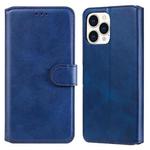 For iPhone 13 Pro Max Classic Calf Texture PU + TPU Horizontal Flip Leather Case with Holder & Card Slots & Wallet (Blue)