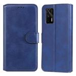 Classic Calf Texture PU + TPU Horizontal Flip Leather Case with Holder & Card Slots & Wallet For OPPO Realme GT 5G(Blue)