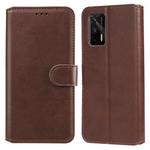 Classic Calf Texture PU + TPU Horizontal Flip Leather Case with Holder & Card Slots & Wallet For OPPO Realme GT 5G(Brown)