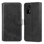 Classic Calf Texture PU + TPU Horizontal Flip Leather Case with Holder & Card Slots & Wallet For OPPO Realme GT 5G(Black)