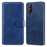 Classic Calf Texture PU + TPU Horizontal Flip Leather Case with Holder & Card Slots & Wallet For vivo Y72 5G(Blue)