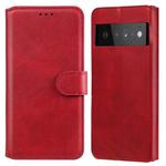 Classic Calf Texture PU + TPU Horizontal Flip Leather Case with Holder & Card Slots & Wallet For Google Pixel 6 Pro(Red)