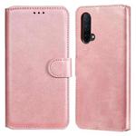 Classic Calf Texture PU + TPU Horizontal Flip Leather Case with Holder & Card Slots & Wallet For OnePlus Nord CE 5G(Rose Gold)