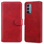 Classic Calf Texture PU + TPU Horizontal Flip Leather Case with Holder & Card Slots & Wallet For OnePlus N200 5G(Red)