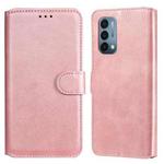 Classic Calf Texture PU + TPU Horizontal Flip Leather Case with Holder & Card Slots & Wallet For OnePlus N200 5G(Rose Gold)