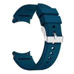 For Samsung Galaxy Watch4 40mm Silicone Watch Band(Dark Blue)