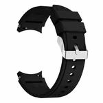 For Samsung Galaxy Watch4 Classic 42mm Silicone Watch Band(Black)