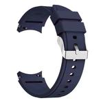 For Samsung Galaxy Watch4 Classic 42mm Silicone Watch Band(Midnight Blue)