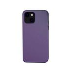 For iPhone 13 Plain Skin Leather Phone Case(Purple)