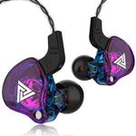 QKZ AK6 3.5mm In-Ear Wired Subwoofer Sports Earphone, Cable Length: About 1.2m(Colorful Purple)