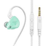 QKZ AK6-X 3.5mm In-Ear Wired Subwoofer Sports Earphone with Microphone, Cable Length: About 1.2m(Apple Green)