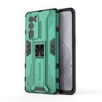 For OPPO Realme Explorer Master Supersonic PC + TPU Shock-proof Protective Case with Holder(Green)