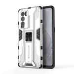 For OPPO Realme Explorer Master Supersonic PC + TPU Shock-proof Protective Case with Holder(Silver)