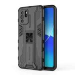 For OPPO Reno6 Z Supersonic PC + TPU Shock-proof Protective Case with Holder(Black)