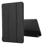 For Huawei MatePad 11 (2021) GEBEI Shockproof Horizontal Flip Leather Case with Three-folding Holder(Black)