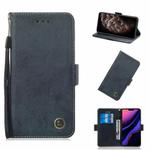 For iPhone 11 Pro Max Retro Horizontal Flip Leather Case with Card Slot & Holder(Black)