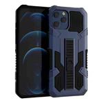 For iPhone 13 Pro Max Vanguard Warrior All Inclusive Double-color Shockproof TPU + PC Protective Case with Holder (Blue)