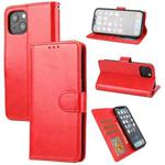 Crazy Horse Texture Horizontal Flip PU Leather Case with Holder & Card Slots & Wallet & Photo Frame For iPhone 13 mini(Red)