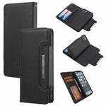 Litchi Texture Detachable Horizontal Flip PU Leather Case with Holder & Card Slots & Wallet & Photo Frame For iPhone 13 mini(Black)